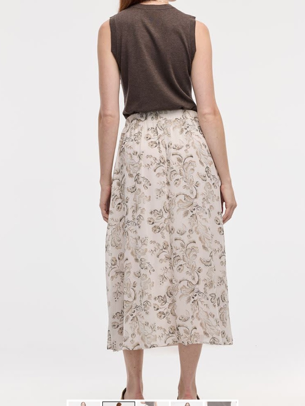 Chiffon Midi Skirt - Picture 5 of 6